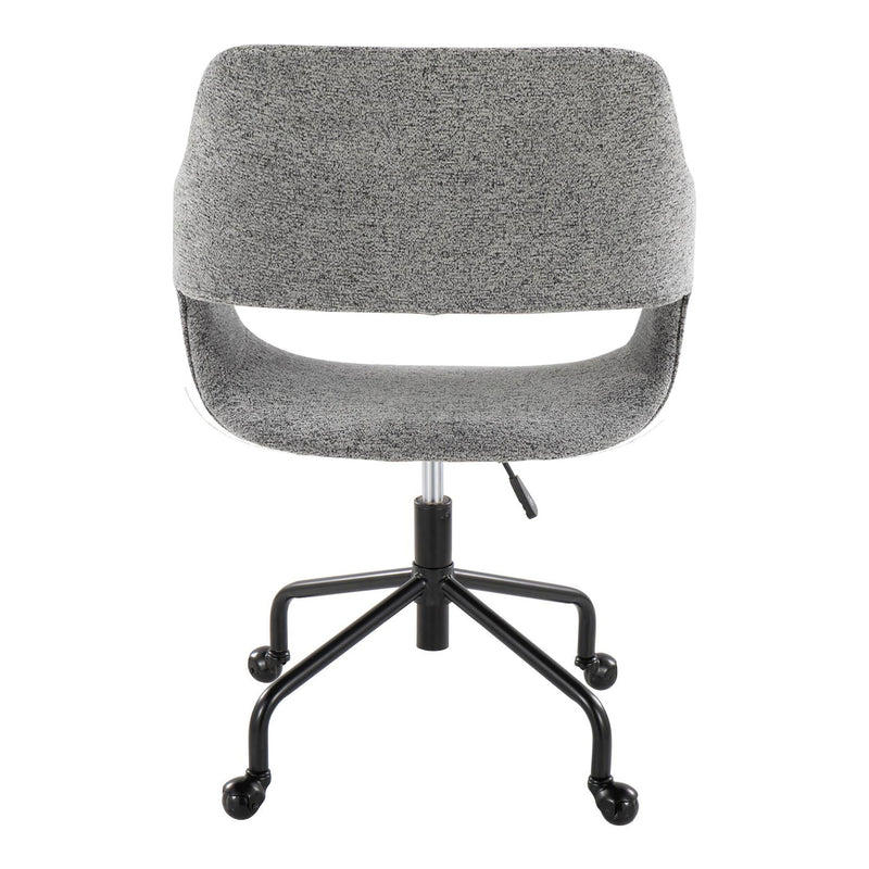 Lumi Source Margarite contemporary adjustable office desk chair with cushioned seat and backrest, modern ergonomic design.