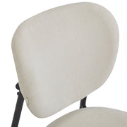Modern Upholstered Dining Chairs With Metal Legs (Set of 2) - Beige - R&R Furniture Gallery (Fountain Valley, CA)