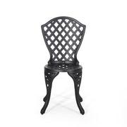 Bono Metal Bistro Set - Black - R&R Furniture Gallery (Fountain Valley, CA)