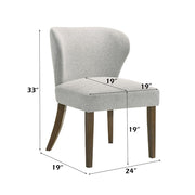 Dillon - Side Chair (Set of 2) - Gray / Walnut - R&R Furniture Gallery (Fountain Valley, CA)