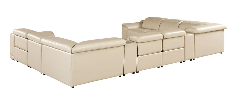 9762 - 10-Piece U Shaped Sectional Sofa With 4 Power Recliners