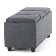 Avalon - Upholstered Storage Ottoman - R&R Furniture Gallery (Fountain Valley, CA)