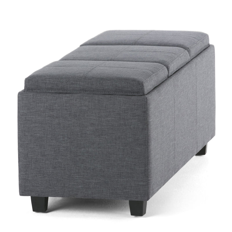 Avalon - Upholstered Storage Ottoman - R&R Furniture Gallery (Fountain Valley, CA)