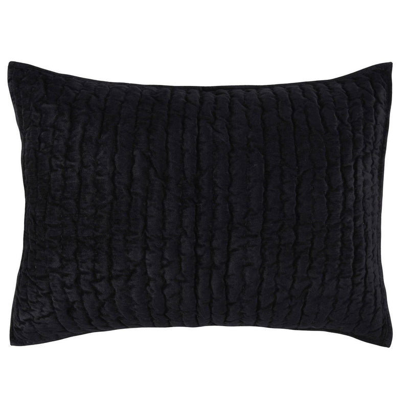 Bari - Velvet Sham - Onyx
