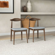 Brooklyn - Dining Chairs (Set of 2) - Gray - R&R Furniture Gallery (Fountain Valley, CA)