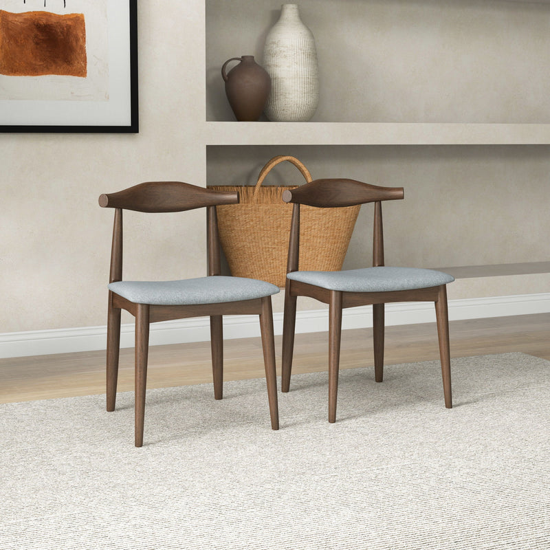 Brooklyn - Dining Chairs (Set of 2) - Gray - R&R Furniture Gallery (Fountain Valley, CA)