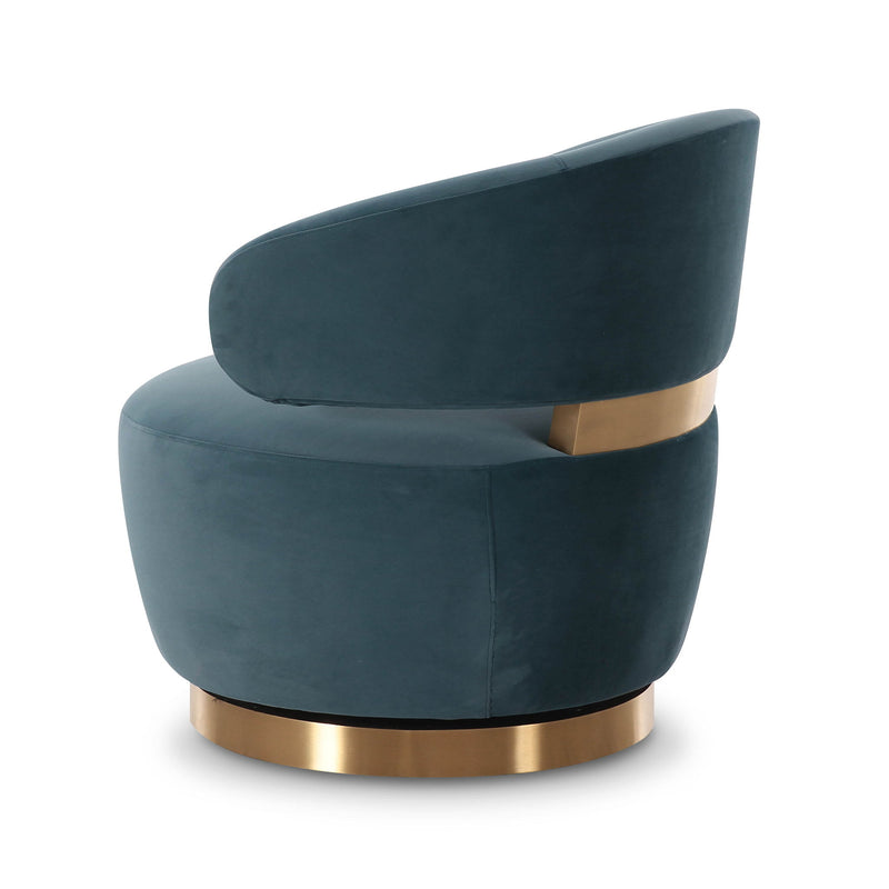 Austin - Recycled Fabric Swivel Chair - R&R Furniture Gallery (Fountain Valley, CA)