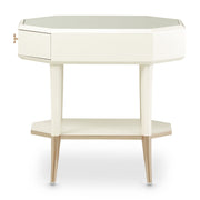 La Rachelle - Octagonal End Table - Champagne - R&R Furniture Gallery (Fountain Valley, CA)