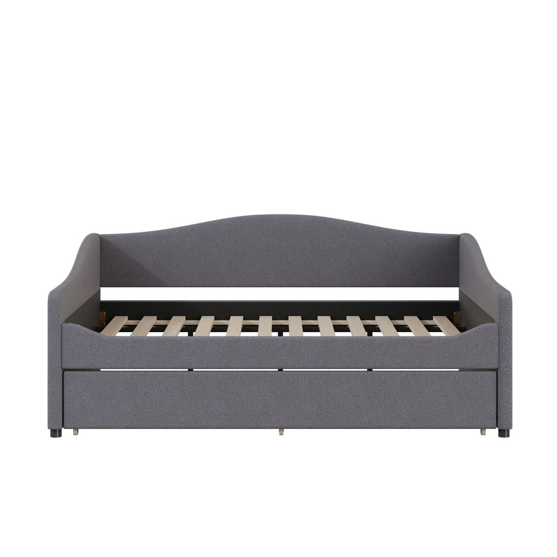 Upholstered Daybed With Light And Trundle - R&R Furniture Gallery (Fountain Valley, CA)
