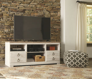 Willowton - Entertainment Center With Fireplace Option - R&R Furniture Gallery (Fountain Valley, CA)