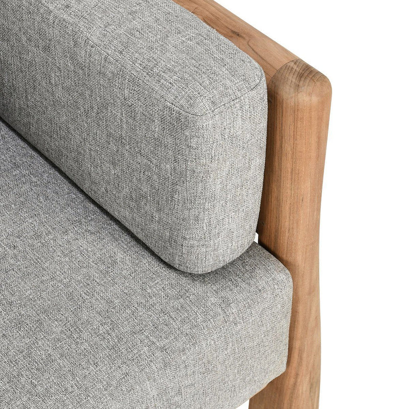 Aston - Outdoor Accent Chair - Natural / Gray - R&R Furniture Gallery (Fountain Valley, CA)