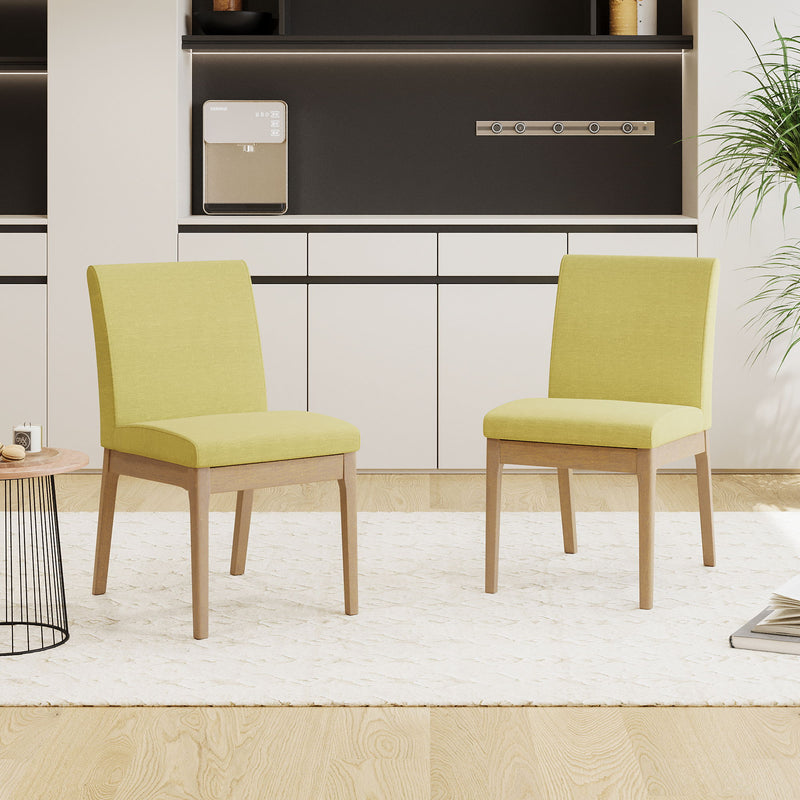 Contemporary Fabric Comfort Dining Chairs (Set of 2) - R&R Furniture Gallery (Fountain Valley, CA)