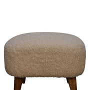 Square Footstool - Cream - R&R Furniture Gallery (Fountain Valley, CA)