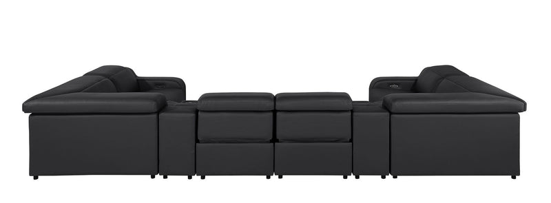 1116 - 8-Piece U-Shaped Sectional Sofa In With 4 Power Recliners & Power Headrests