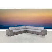 Minnesota - 9 Piece Sectional Sofa Set With Cushions - Gray Mix - R&R Furniture Gallery (Fountain Valley, CA)