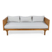 Claremont - 3 Seater Daybed Teak Acacia Wood Water Resistant Cushions - R&R Furniture Gallery (Fountain Valley, CA)