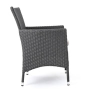 Dimensional Outdoor Dining Chair With Cushion Seat And Iron Frame (Set of 2) - R&R Furniture Gallery (Fountain Valley, CA)