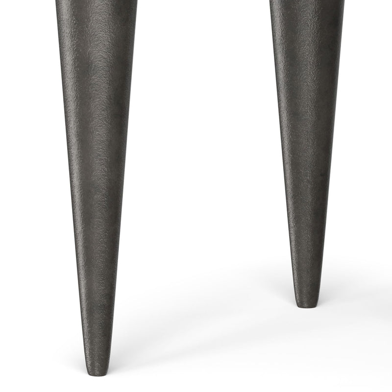 Otto - Cast Aluminum Side Table - Black - R&R Furniture Gallery (Fountain Valley, CA)
