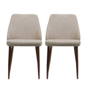 Modern Dining Chair With Iron Legs And Wood Finish - R&R Furniture Gallery (Fountain Valley, CA)