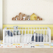 Metal Floor Bed Frame With Fence And Door - R&R Furniture Gallery (Fountain Valley, CA)