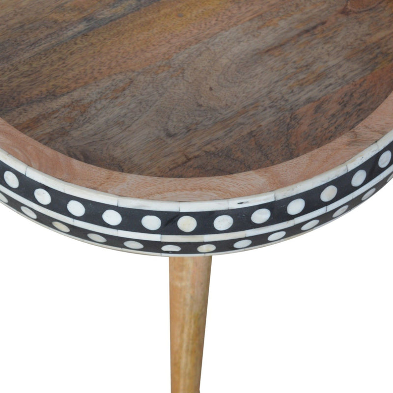 Small Patterned Nordic Style End Table - R&R Furniture Gallery (Fountain Valley, CA)