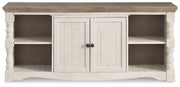 Havalance - Extra Large TV Stand - 2 Doors - Brown / Beige - R&R Furniture Gallery (Fountain Valley, CA)