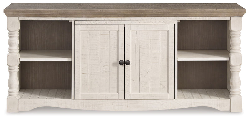 Havalance - Extra Large TV Stand - 2 Doors - Brown / Beige - R&R Furniture Gallery (Fountain Valley, CA)