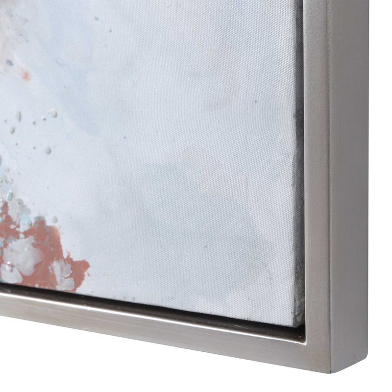 Blue Mercury Hand abstract canvas art by Uttermost featuring a striking, modern design with a blue-toned hand motif.
