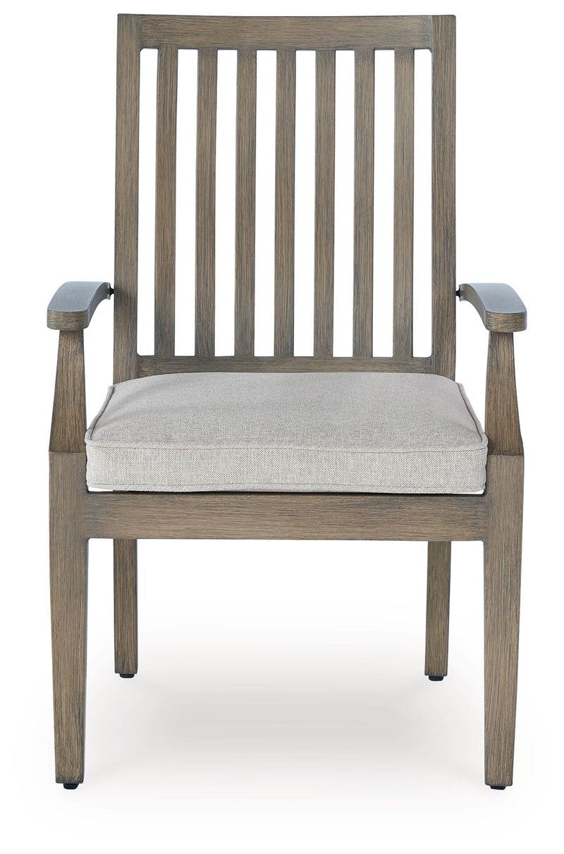 Rainier Ranch - Arm Chair With Cushion (Set of 2) - Brown / Beige - R&R Furniture Gallery (Fountain Valley, CA)