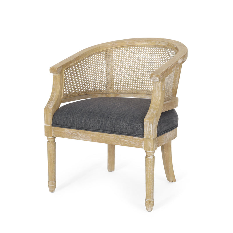 Curved Backrest Accent Chair - R&R Furniture Gallery (Fountain Valley, CA)