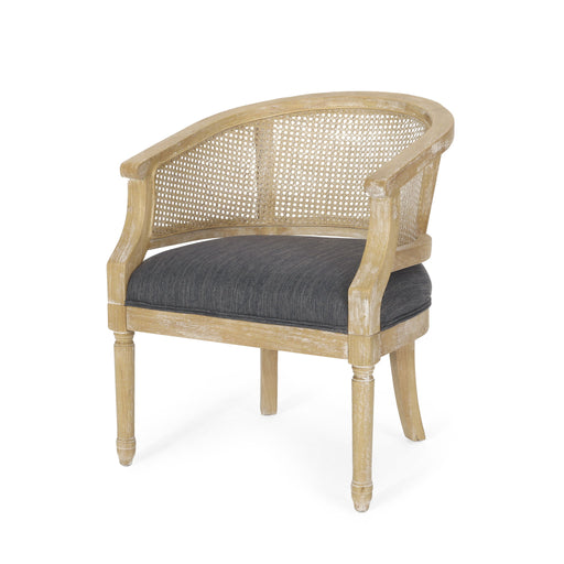 Curved Backrest Accent Chair - R&R Furniture Gallery (Fountain Valley, CA)