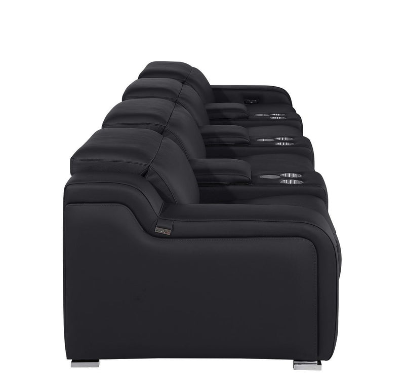 1116 - 7-Piece Modular Power Reclining Sofa In With 4 Power Recliners & Power Headrests