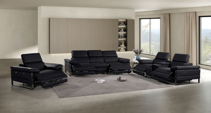 1246 - Modular Power Dual Reclining Sofa, Console Loveseat, And Chair Set With Power Headrests