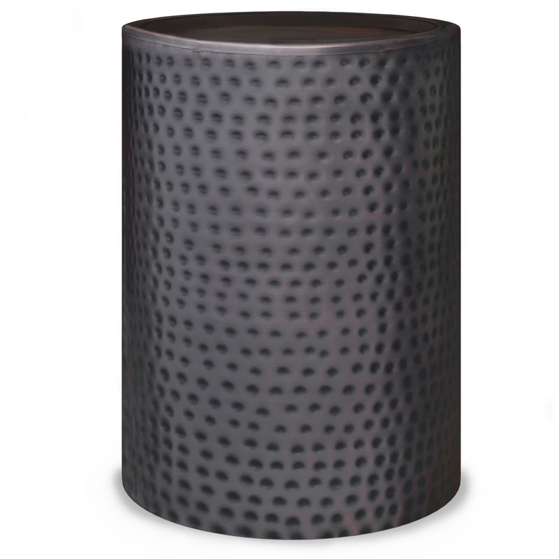 Corbin - Hammered Metal Side Table - R&R Furniture Gallery (Fountain Valley, CA)