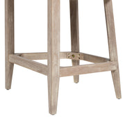 Newport - Coastal Curved Back Upholstered Counter Stool - Two Tone Neutral Gray - R&R Furniture Gallery (Fountain Valley, CA)