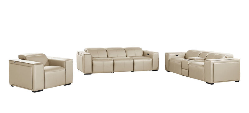 1224 - 7-Piece Modular Power Reclining Sofa, Loveseat & Chair Set In With 6 Power Recliners & Power Headrests