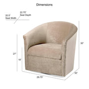 Eden - Swivel Chair With Upholstery And Hardwood Frame - R&R Furniture Gallery (Fountain Valley, CA)