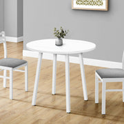 8th Street 3-piece small dining table set with drop leaf design, contemporary modern style, includes two chairs and a table.