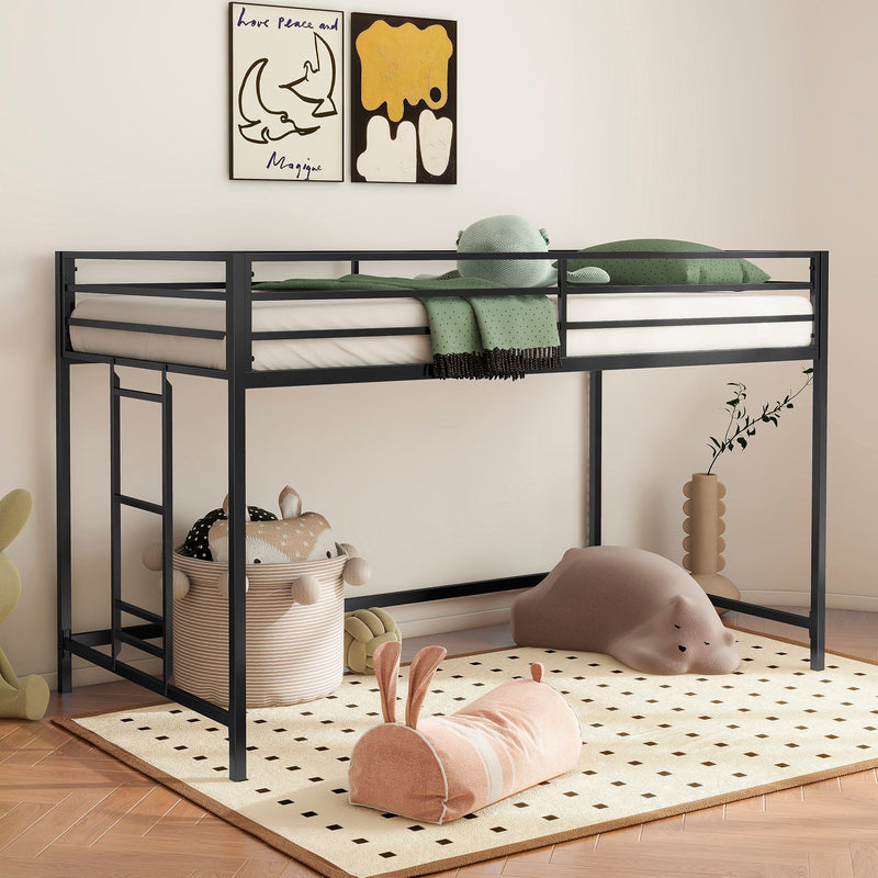 Adam - Twin Loft Bunk - Black - R&R Furniture Gallery (Fountain Valley, CA)