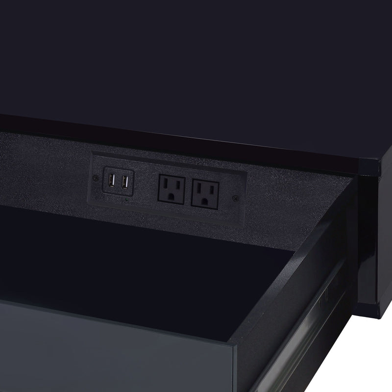 Coleen - High Gloss Writing Desk With USB