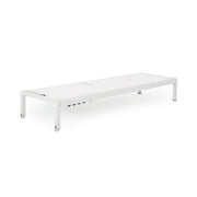 Noble House outdoor patio chaise lounge with five reclining positions, featuring cushioned seating and sturdy frame for outdoor relaxation.