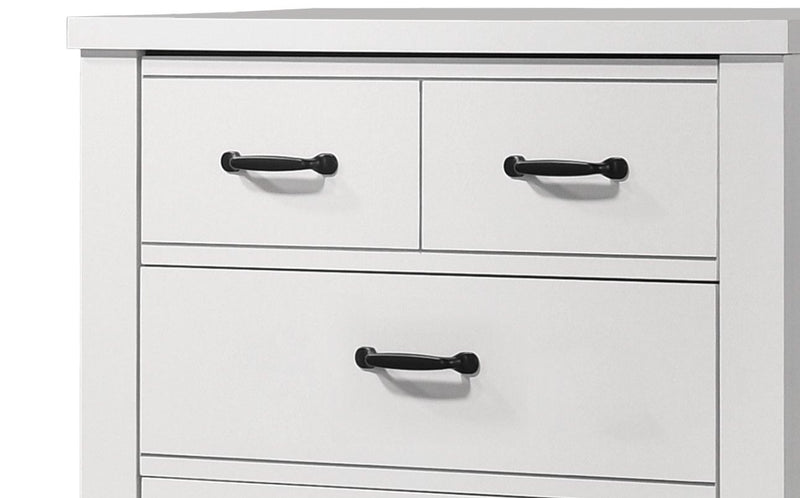 Cassini - 5 Drawer Chest - White - R&R Furniture Gallery (Fountain Valley, CA)