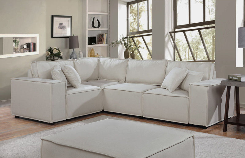 Melrose - Modular Sectional Sofa With Ottoman - R&R Furniture Gallery (Fountain Valley, CA)