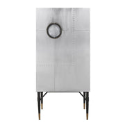 Yoela - Wine Cabinet - Leather & Aluminum - R&R Furniture Gallery (Fountain Valley, CA)