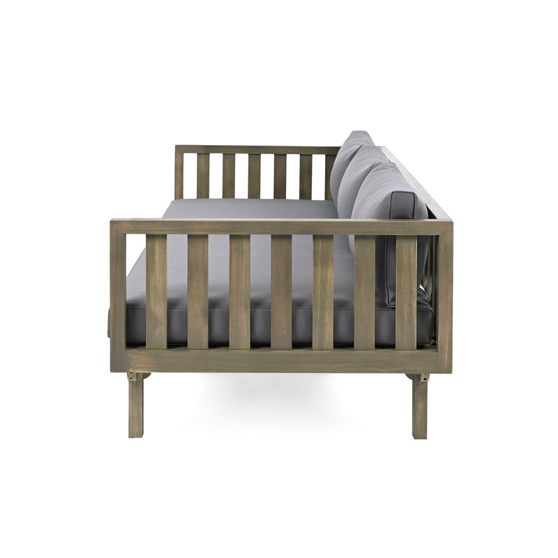 Claremont - 3 Seater Daybed Teak Acacia Wood Water Resistant Cushions - R&R Furniture Gallery (Fountain Valley, CA)