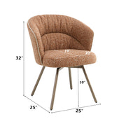 Lidi - Side Chair (Set of 2) - Rust Orange - R&R Furniture Gallery (Fountain Valley, CA)
