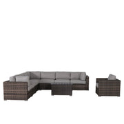 Stylish Entertainment Sectional Set, Outdoor Living - R&R Furniture Gallery (Fountain Valley, CA)