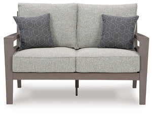 Hillside Barn - Loveseat W/Cushion - Gray / Brown - R&R Furniture Gallery (Fountain Valley, CA)