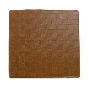 Aristo - Leather Square Ottoman - Autum Maple - R&R Furniture Gallery (Fountain Valley, CA)