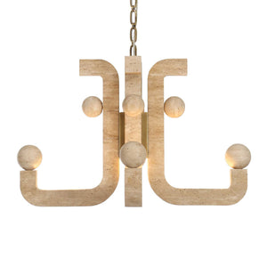 Equilibrium - 5 Light LED Pendant - Brass